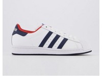 superstar white red